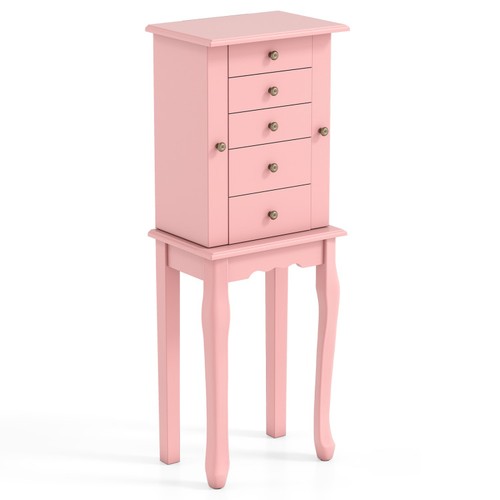 Jewelry armoire with - with, mirror